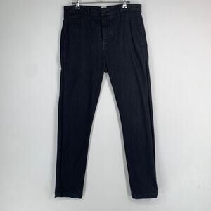 Hiroshi Kato Men Jeans The Axe Slim Chino 30 Black Japanese Denim Straight 30